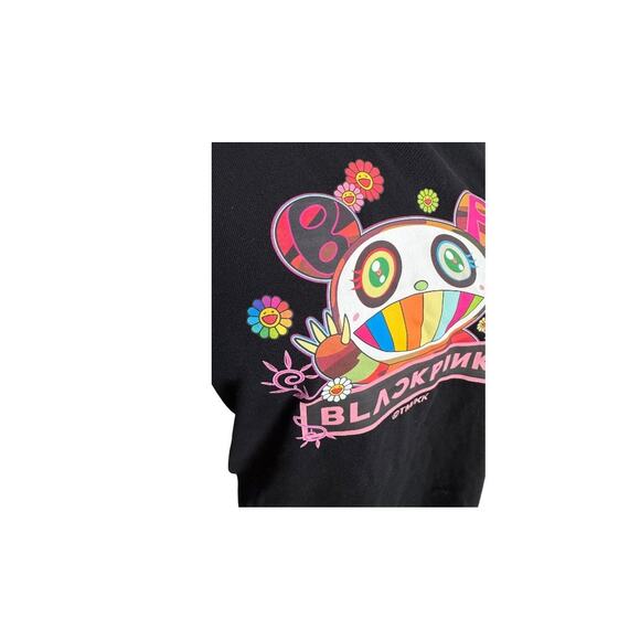 BLACKPINK x Takashi Murakami NTWRK Collab Graphic T-Shirt Small 2023 Black - Picture 4 of 10